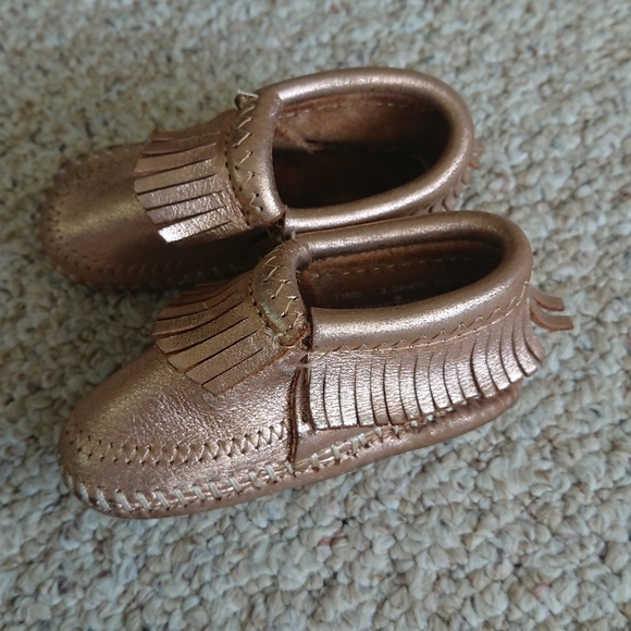 Minnetonka Infant Alex Moccasins size Infant 3 - Picture 1 of 10